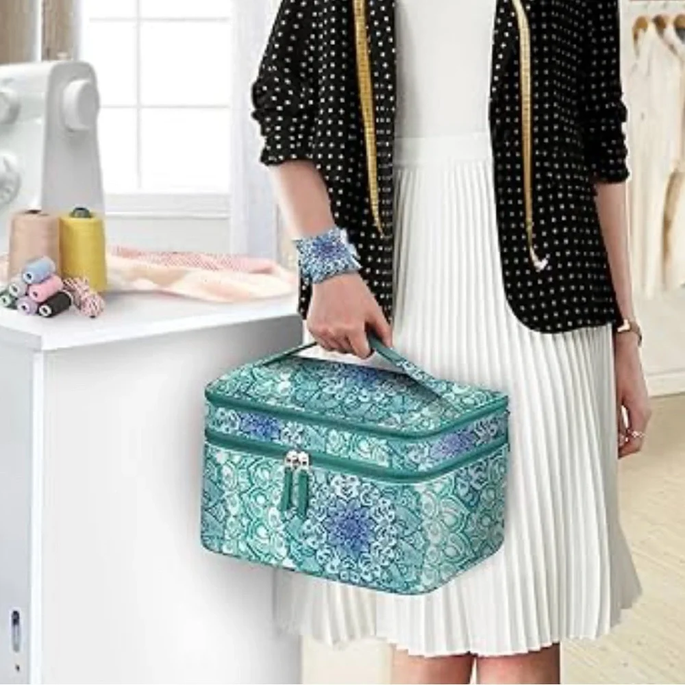 Floral Blue Storage Organizer